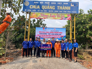 TUỔI TRẺ XÃ TÂN LỢI BÀN GIAO CÔNG TRÌNH THANH NIÊN TUYẾN ĐƯỜNG “THẮP SÁNG ĐƯỜNG QUÊ” CHÀO MỪNG BẦU CỬ ĐẠI BIỂU QUỐC HỘI KHOÁ XVI VÀ ĐẠI BIỂU HỘI ĐỒNG NHÂN DÂN CÁC CẤP NHIỆM KỲ 2026 - 2031